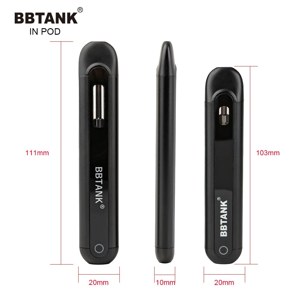 Newest 2ml Empty Pod Bbtank Ceramic Cartridge 2ml Vape Pen Kit