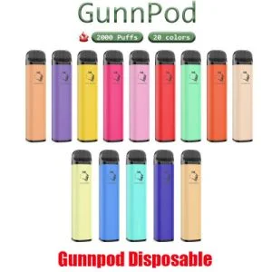 Fast Delivery Vape Portable Disposable Vape Prefilled Vapes E Cigarette Fashion Vape Pen Healthier Disposable Vaporizer Gunpod 2000 Puff